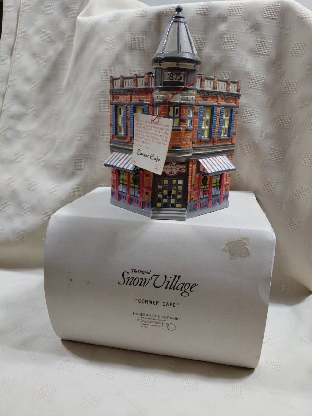 Dept 56 "Corner Cafe" 5124-1 The Original Snow Village 1988 Handpainted Ceramic